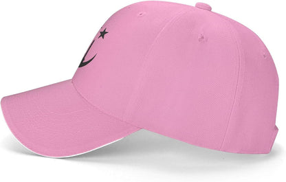 Funny-Muslim-Islam-Arabic-Islamic-Religious Allah God Be Gift Trucker Hat for Men Women Baseball Hat Snapback Golf Hat Pink