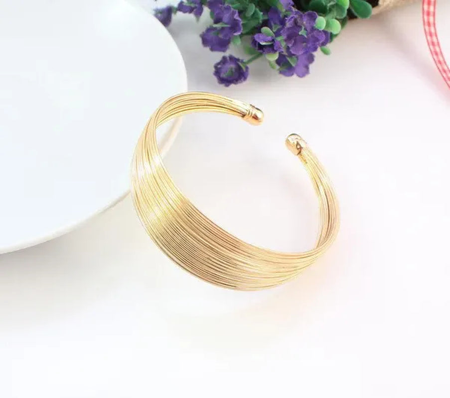 Fashion Necklace Earrings Bangle African Costume Gold/S Plated Jewelry Sets