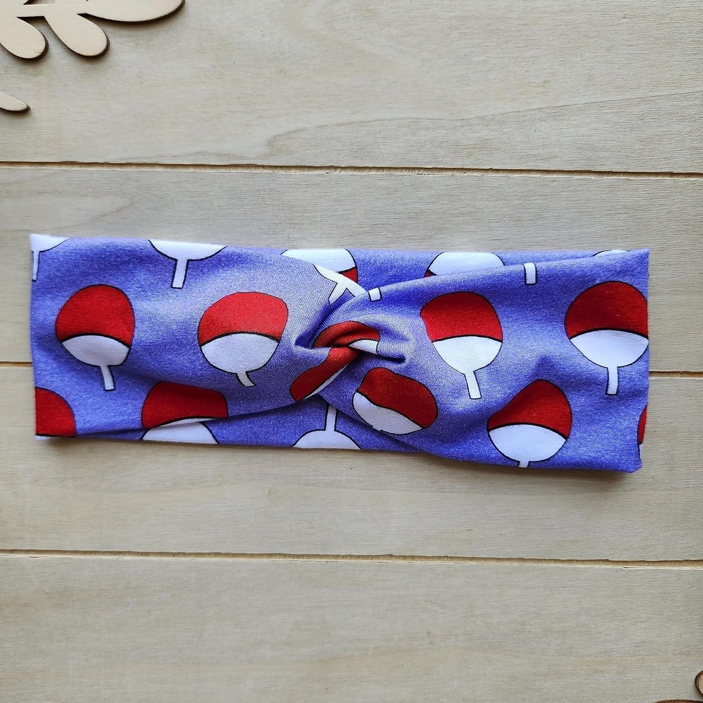 Ninja Knotted Headband, Julie Ng Studio, Red Cloud Leaf Village Uchiha Akatsuki Uzumaki Twisted Headband, Anime Ninja Cosplay Hair Tie (Uchiha)