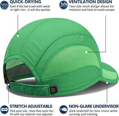 Quick Dry Run Hat Cooling Breathable Mesh