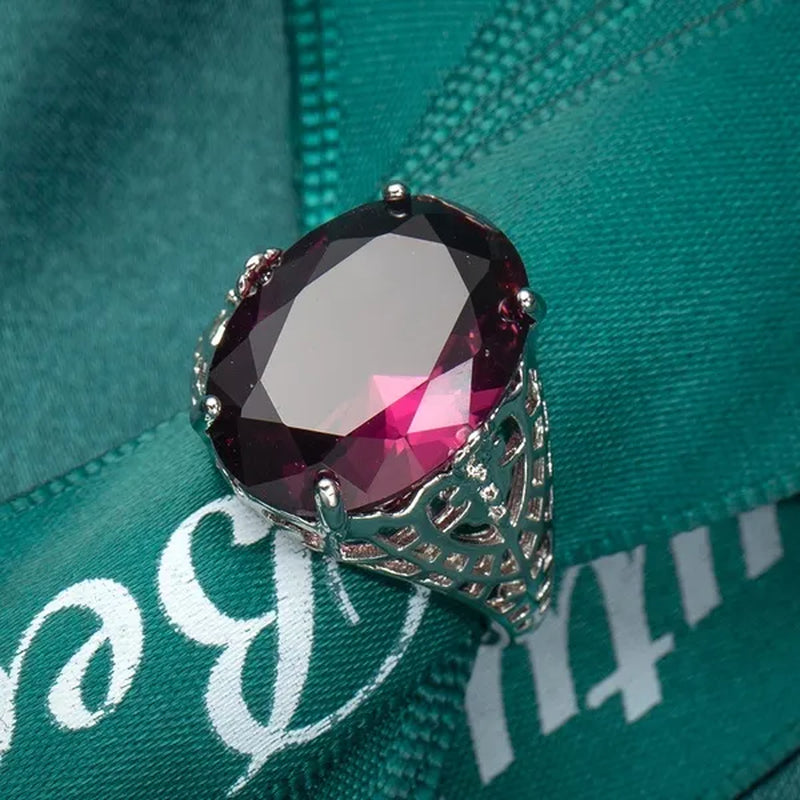 Color Changing Alexandrite 925 Solid Sterling Silver Art Deco Ring Sz 6-10