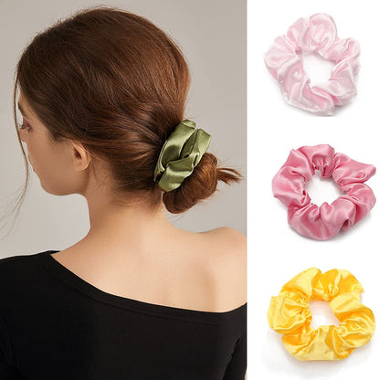 60 Pcs Scrunchies Soft Velvet Scrunchies and Satin Hair Scrunchies for Girls Silk Elastic Hair Ties Scrunchies for Women Hair Accessories with Gift Bag