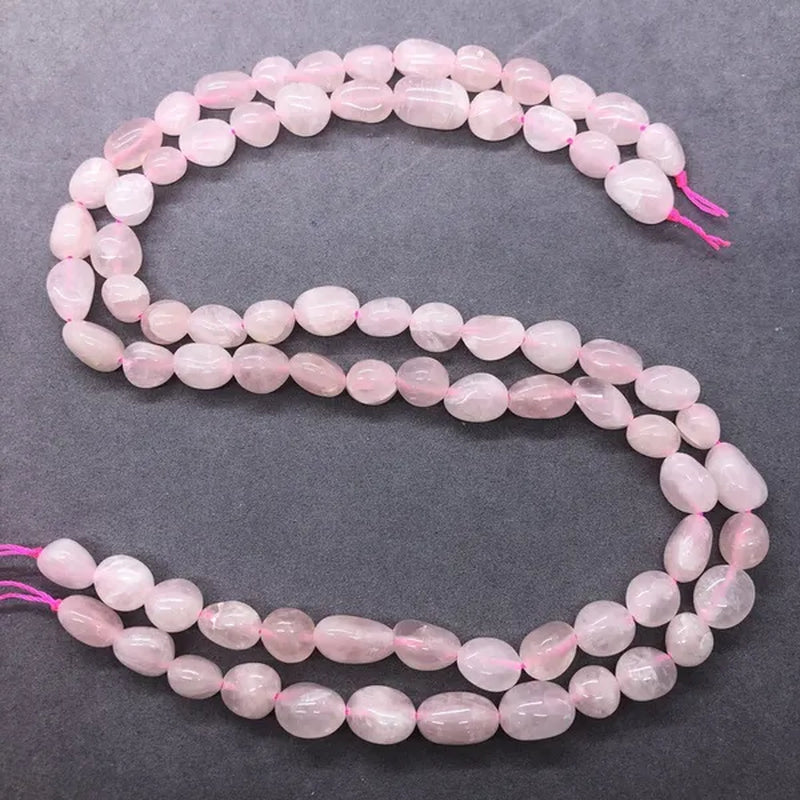 Rose Quartz Beads Natural Loose Stone Semi Precious Irregular Conformal Gem