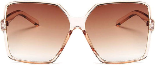 Oversized Square Sunglasses for Women Big Large Wide Fashion Shades for Men UV Protection Unisex - WORLD TIME VISITS