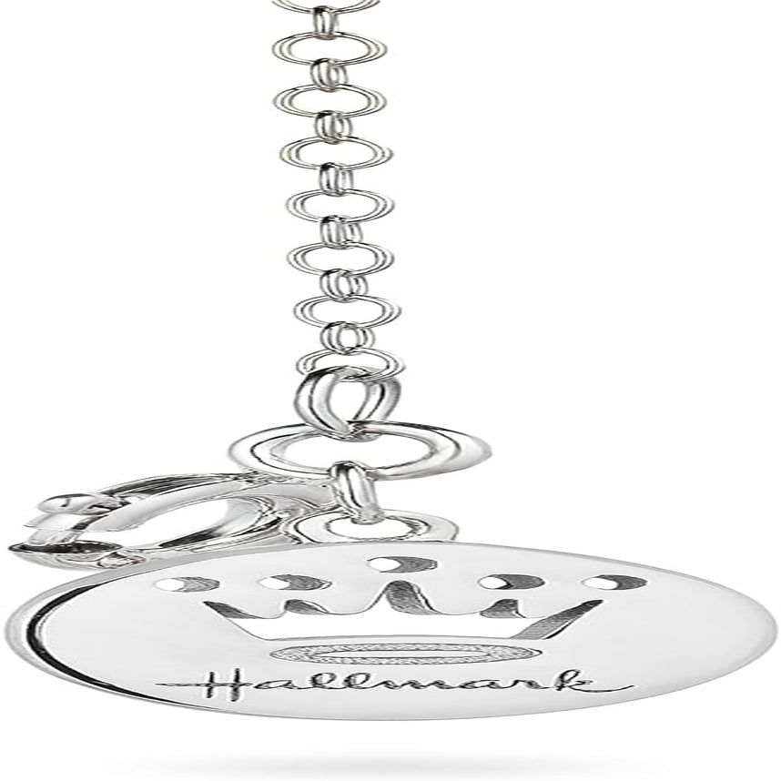 Hallmark Fine Jewelry Sterling Silver and 14K Yellow Gold Created Ruby with 1/10 Cttw Natural White round Diamonds Cherub with Heart Pendant Necklace, 18" Cable Chain