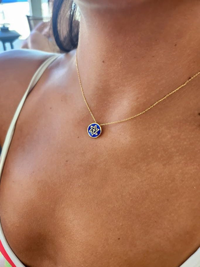 Cross and Jewish Star of David Necklace for Women - WORLD TIME VISITS