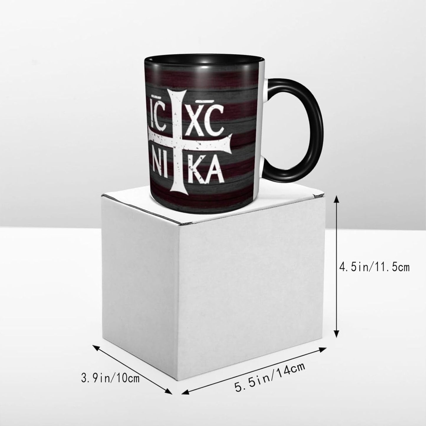 Christian Orthodox Russian Cross Funny Coffe Mug Ceramic Tea Cups Travel Mugs Drink for Work Home Office