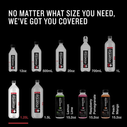 , 99.9% Pure, Infused with Electrolytes for a Smooth Taste, Ph 9.5 or Higher; Ionized Alkaline Water, Black, 42.3 Fl Oz (Pack of 12)