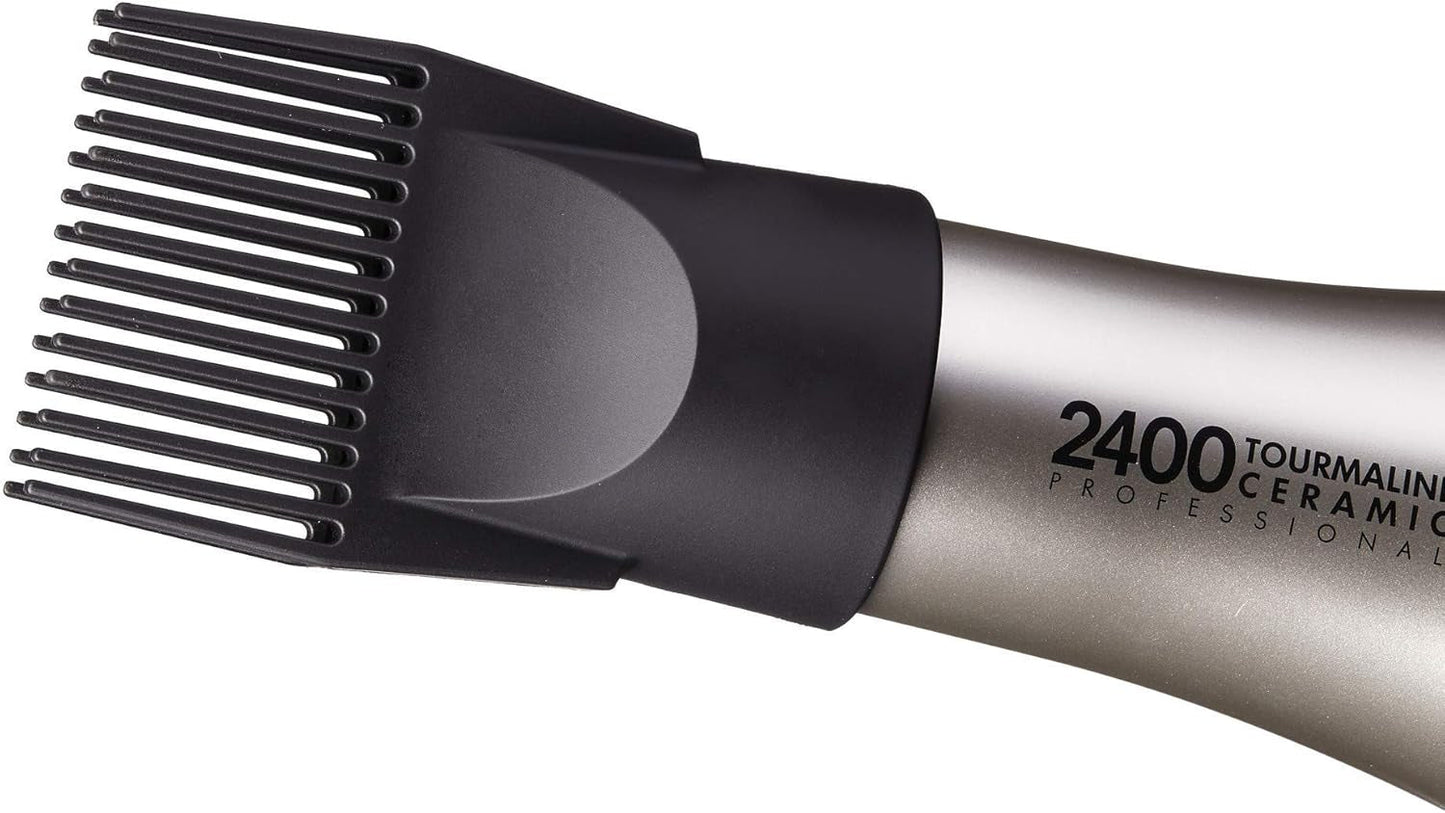 Hair Dryer 2400 Tourmaline Ceramic Technology, Professional Blow Dryer, Maximum Shine, Fast Drying, Adjustable Settings, 3 Attachments, Salon Quality