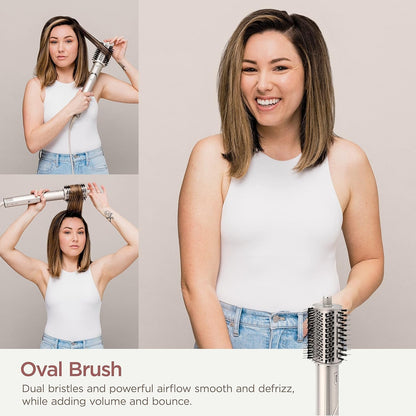 HD435 Flexstyle Air Styling & Drying System, Powerful Hair Blow Dryer & Multi-Styler with Auto-Wrap Curlers, Curl-Defining Diffuser, Oval Brush, & Concentrator Attachment, Stone