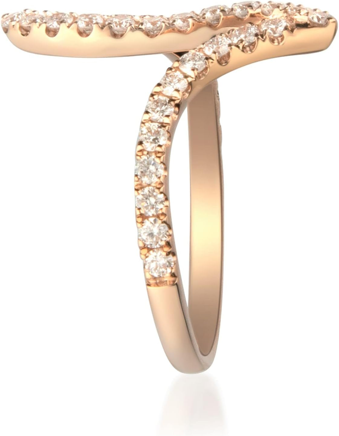 10K Rose Gold Natural White Diamond Ring for Women | Ethically, Authentically & Organically Sourced Hand-Crafted Jewelry for Her | Diamond Ring for Women. - WORLD TIME VISITS