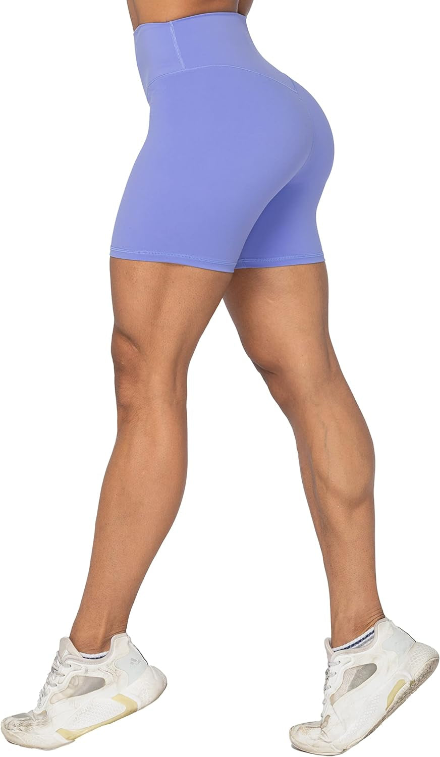 Sunzel No Front Seam High Waist Biker Shorts for Women, Squat Proof Yoga Workout Gym Bike Shorts