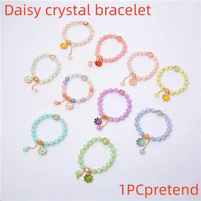 New Multicolor Summer Beach Ladies Temperament Refreshing Crystal Pendant Bracelet