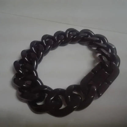 Gold / Black / silver stainless steel curb chain toggle bracelet bangle size : 15mm 21cm jewelry for men women