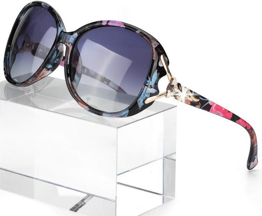 Sunglasses for Women Trendy Polarized Sunglasses Oversized Big Sun Glasses Ladies Shades UV Protection - WORLD TIME VISITS
