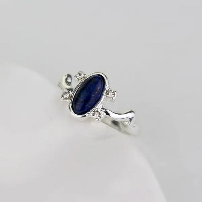 1 pc The Vampire Diaries Rings Elena Gilbert Daylight Rings Vintage Crystal Ring With Blue Lapis Fashion Movies Jewelry Cosplay - WORLD TIME VISITS