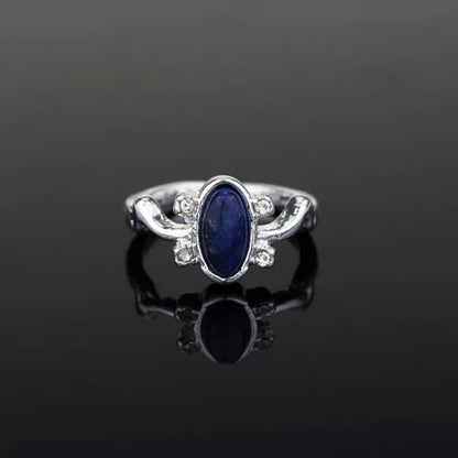 1 pc The Vampire Diaries Rings Elena Gilbert Daylight Rings Vintage Crystal Ring With Blue Lapis Fashion Movies Jewelry Cosplay - WORLD TIME VISITS