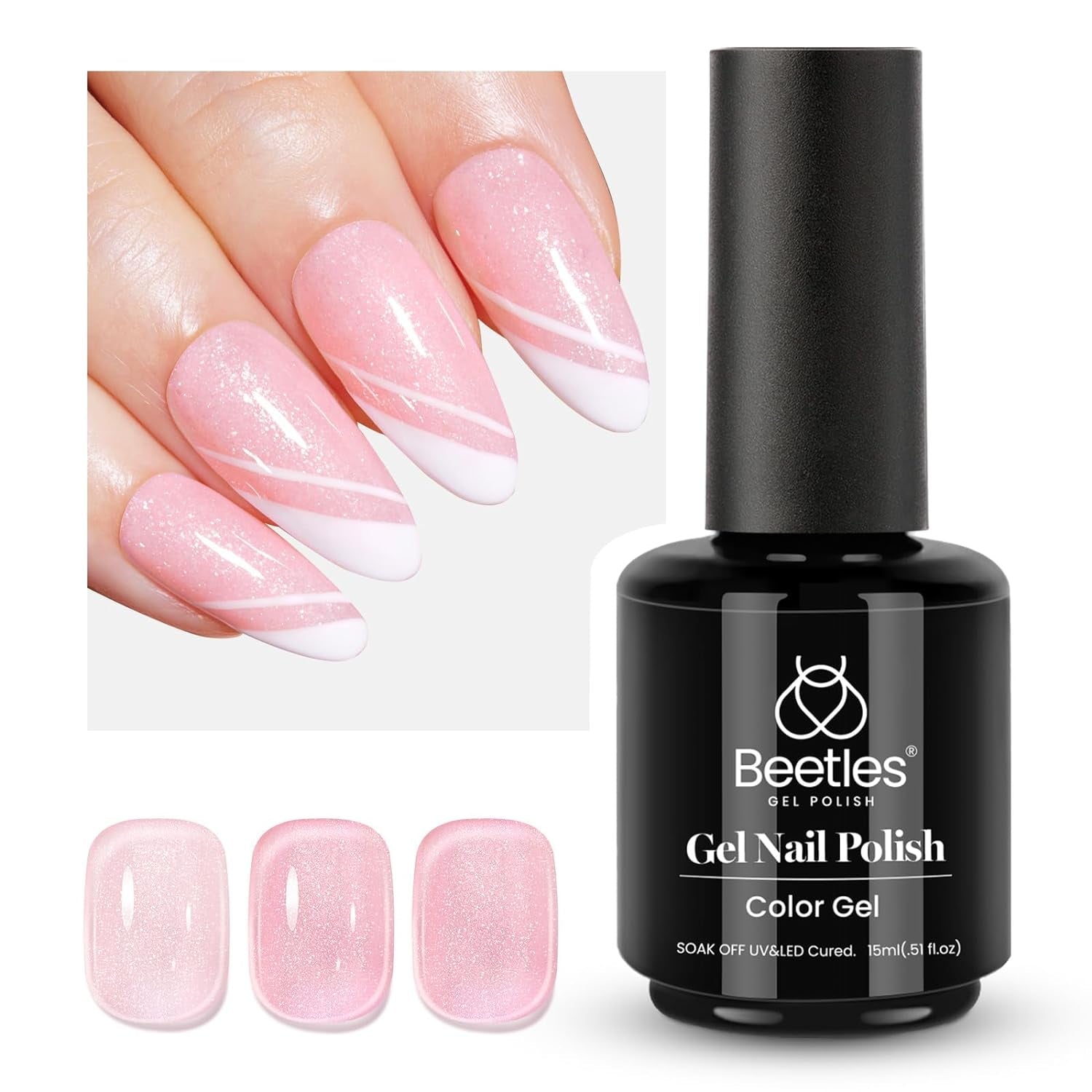 1 Pcs 15 ML Jelly Shimmer Glitter Gel Nail Polish Milky Sheer Baby Pink Nail Polish Art Manicure Spring Summer Colors Uv Gel Mother'S Day Gifts for Mom Girls Women - WORLD TIME VISITS