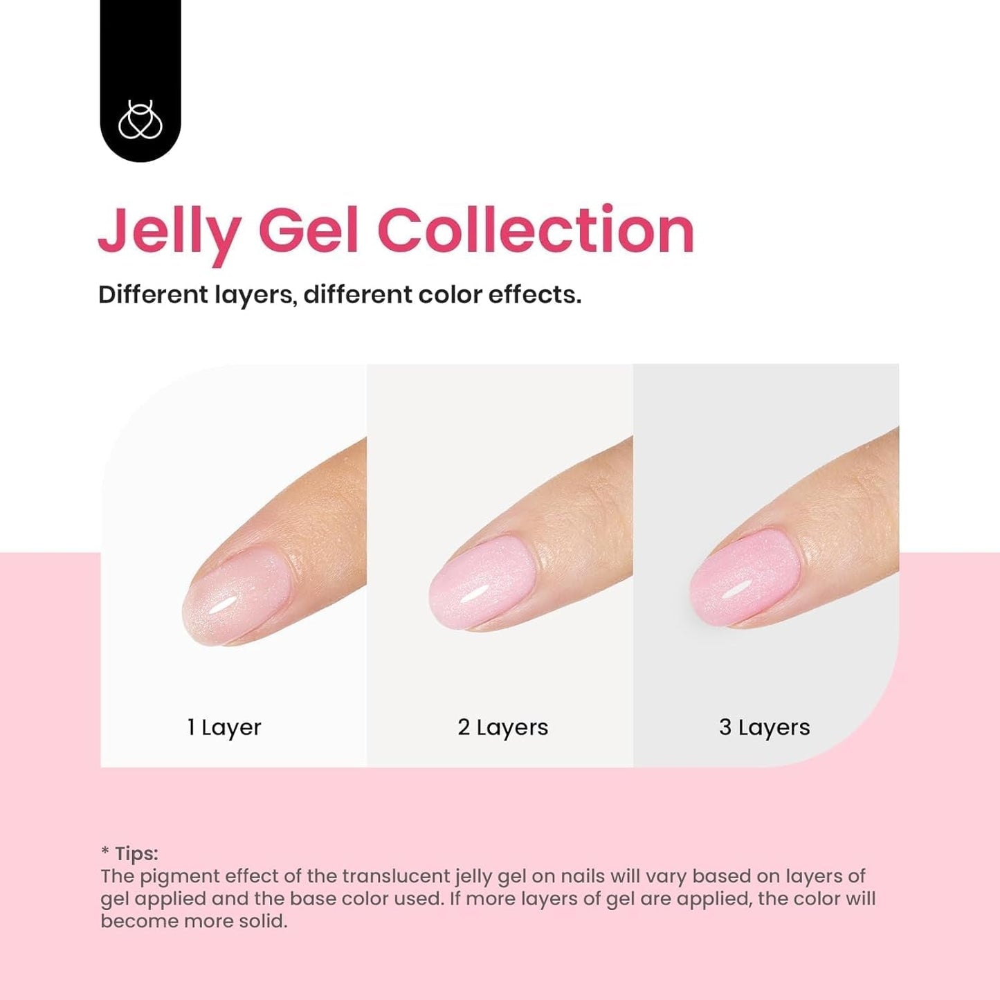 1 Pcs 15 ML Jelly Shimmer Glitter Gel Nail Polish Milky Sheer Baby Pink Nail Polish Art Manicure Spring Summer Colors Uv Gel Mother'S Day Gifts for Mom Girls Women