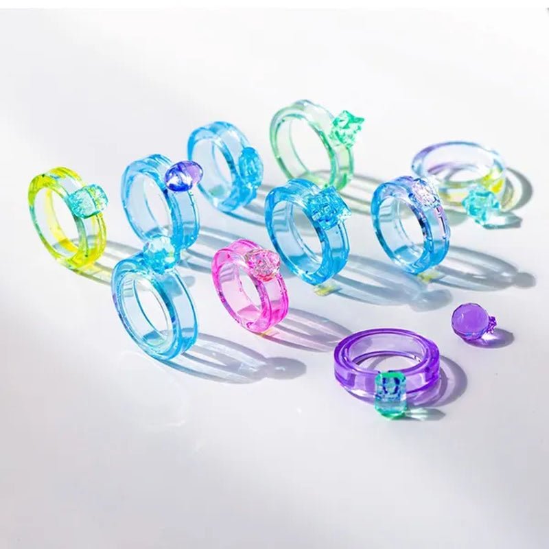 1 Set Valentine'S Day Rings UV Crystal Epoxy Mold Dove Egg Diamond Ring Silicone Mould DIY Crafts Jewelry Pendants Earrings Necklace Casting Tools GZQ - WORLD TIME VISITS