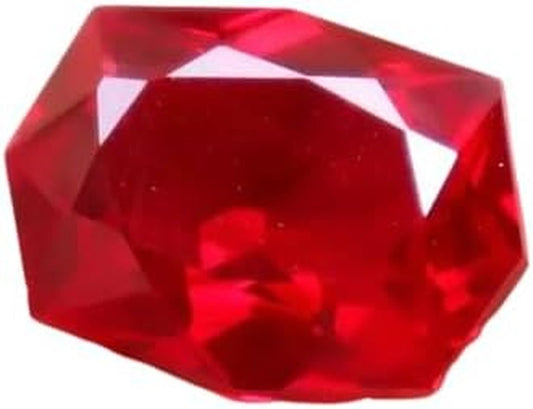 10 - 12 Ct Real Crystal Natural Red Ruby Fancy Shape Certified Loose Gemstones for Jewelry Making - WORLD TIME VISITS