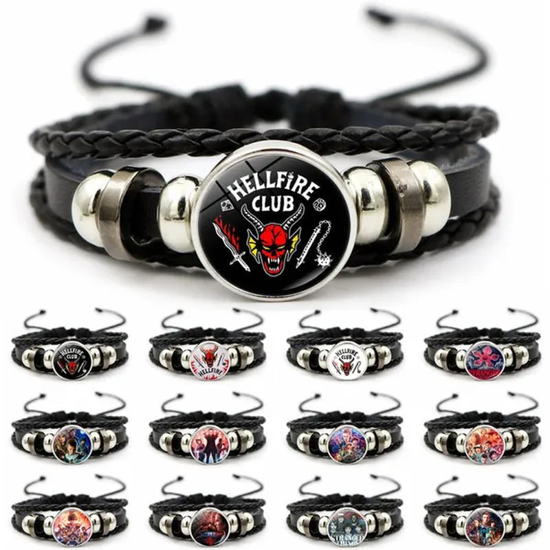 12 Styles Stranger Things 4 Hellfire Club Time Gem Bracelets & Bangles for Unisex Women Men Fashion Jewelry Gifts - WORLD TIME VISITS