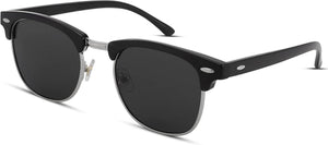 Semi-Rimless Polarized Sunglasses UV 400 Protection for Women Men