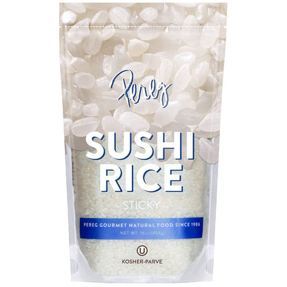 Natural Foods Sushi Rice (16 Oz/Bag X 6 Pack) - White Sticky Short Grain - Vegan, Non-Gmo, Made in USA, - Sushi, Rice Ball, and Everyday Japanese Dishes - Resealable Packaging - WORLD TIME VISITS