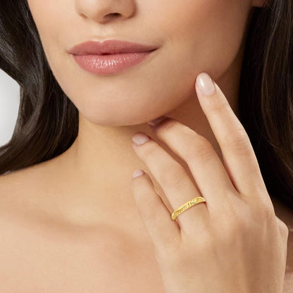 10Kt Yellow Gold Twisted Ring - WORLD TIME VISITS