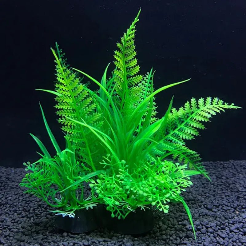 11 Kinds Artificial Aquarium Decor Plants Water Weeds Ornament Aquatic Plant Fish Tank Grass Decoration Accessories 14cm - WORLD TIME VISITS