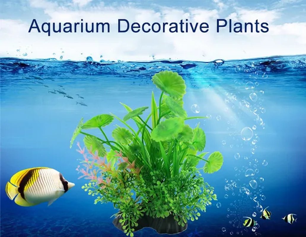11 Kinds Artificial Aquarium Decor Plants Water Weeds Ornament Aquatic Plant Fish Tank Grass Decoration Accessories 14cm - WORLD TIME VISITS