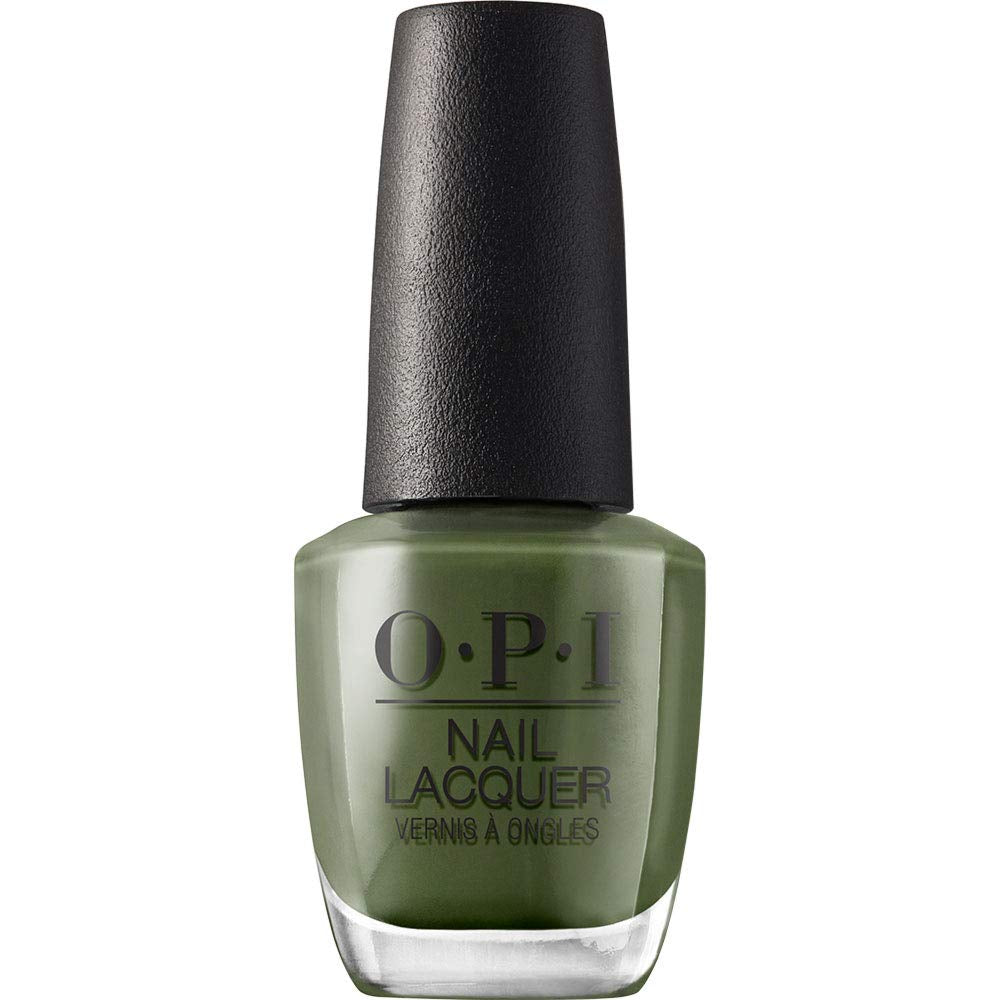 OPI Nail Lacquer Nail Polish | Opaque Dark Blue Green Crème Chip Resistant Nail Polish | Vegan, Fast Drying, Streak Free