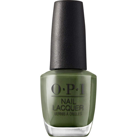 OPI Nail Lacquer Nail Polish | Opaque Dark Blue Green Crème Chip Resistant Nail Polish | Vegan, Fast Drying, Streak Free