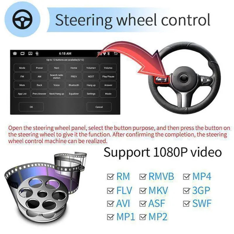 HIKITY NEW [Android 11 & 2+32G] 9" Autoradio for Mercedes-Benz ML320 2003-2005 2 Din Android 11 GPS Navigation Car Audio Radio Stereo