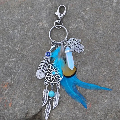 Best Valentine'S Day Gift! Women Dream Catcher Bohemia Style Key Ring Pendant Feather Key Chain Bag Decor Tassel