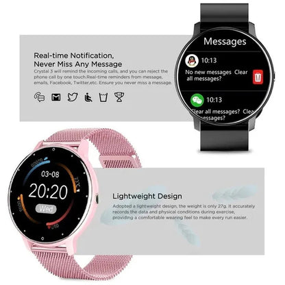 LIGE Smart Watch Women Full Touch Screen Sport Fitness Watch IP67 Waterproof Bluetooth For Android ios smartwatch Men