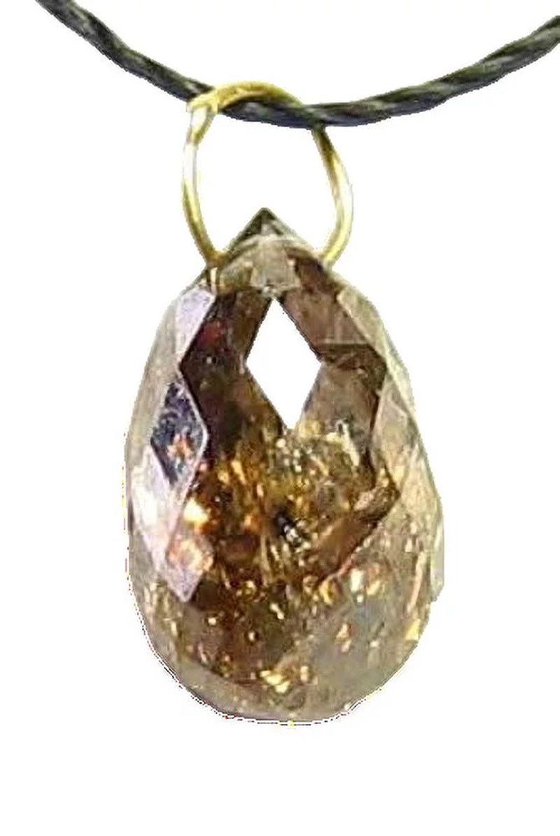 1.19 Cts Champagne Diamond Briolette 18K Pendant | 8X5X3Mm | 1 Diamond |