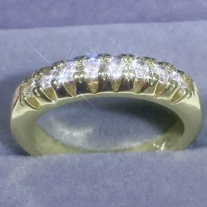 Luxury Womens Ring White Sapphire Wedding Band Engagement Diamond Ring Fine Jewelry Christmas Gift Size:6 7 8 9 10 ( 11 Colors ） - WORLD TIME VISITS