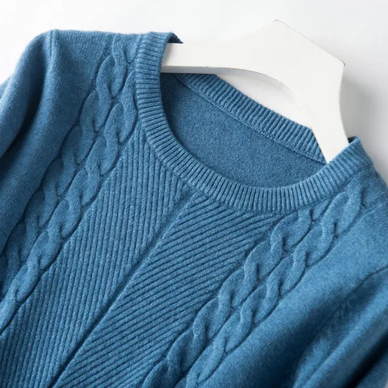 NEW 4 Colors Women Wool Pure Cashmere Sweater Fashion O-neck Soft Woman Female Warm Pull Pullovers Sweaters Plus Size S-XXL