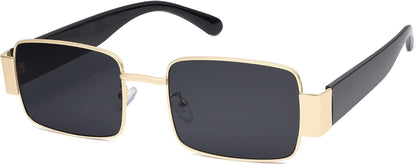 Retro Fashion Rectangle Sunglasses Womens Mens Vintage Trendy Square Shades SJ1162