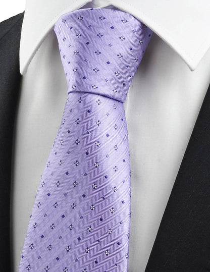 Mens Necktie Polka Dot Ties for Men Classic Dressing Tie
