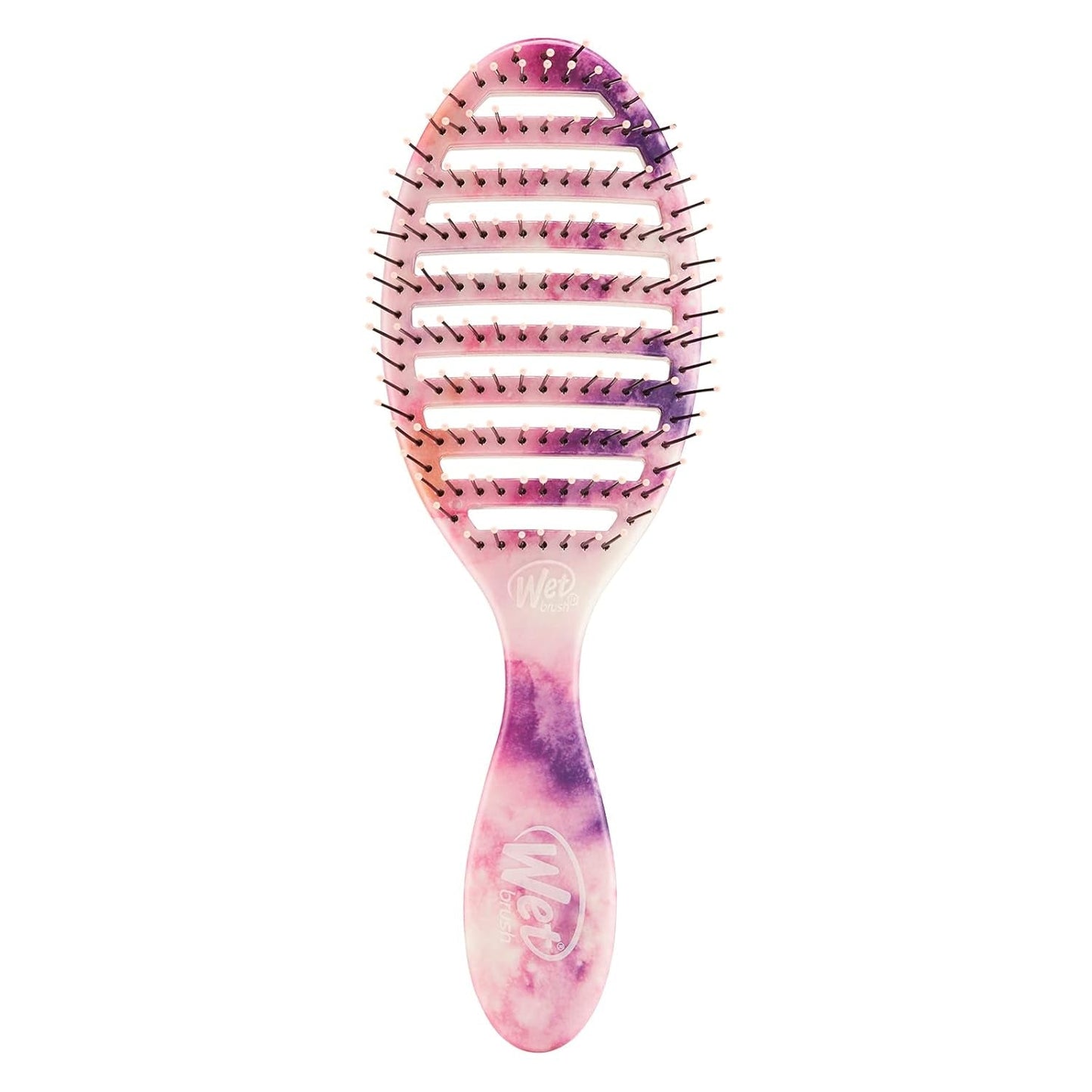 Speed Dry Hair Brush - Watermark (Color Wash) - Vented Design and Ultra Soft Heatflex Bristles Are Blow Dry Safe with Ergonomic Handle Manages Tangle and Uncontrollable Hair - Pain-Free