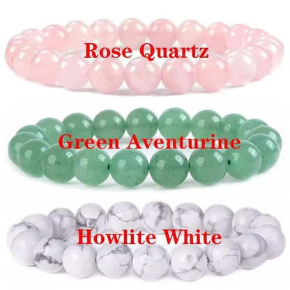6mm 8mm Natural Stone Chakra Beaded Charm Bracelets Tiger Eye Amethyst Lapis Lazuli Healing Beads Bracelet Women Yoga Jewelry