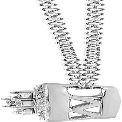 1/2 Carat Necklaces for Women, 925 Sterling Silver Necklace Round-Cut Natural Diamond Cushion Halo Pendant, Friendship Jewelry for Girls, Gifts for Women