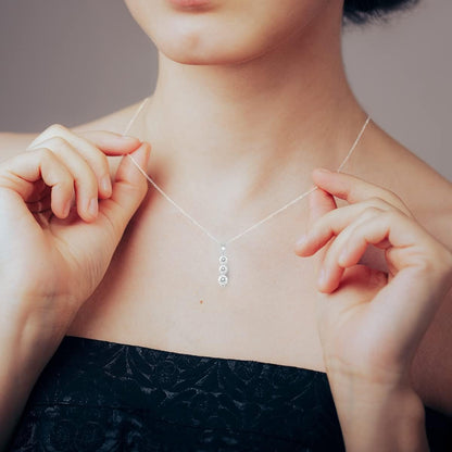 1/2 Carat TW Three Stone Diamond Pendant Available in 10K White and Yellow Gold