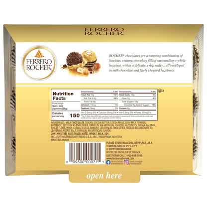 , 12 Count, Premium Milk Chocolate Hazelnut, Chocolates for Gifting, 5.3 Oz
