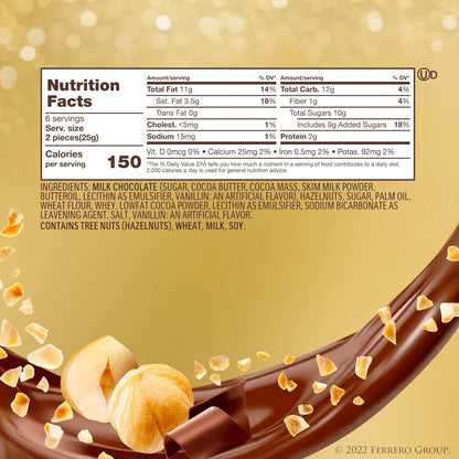, 12 Count, Premium Milk Chocolate Hazelnut, Chocolates for Gifting, 5.3 Oz