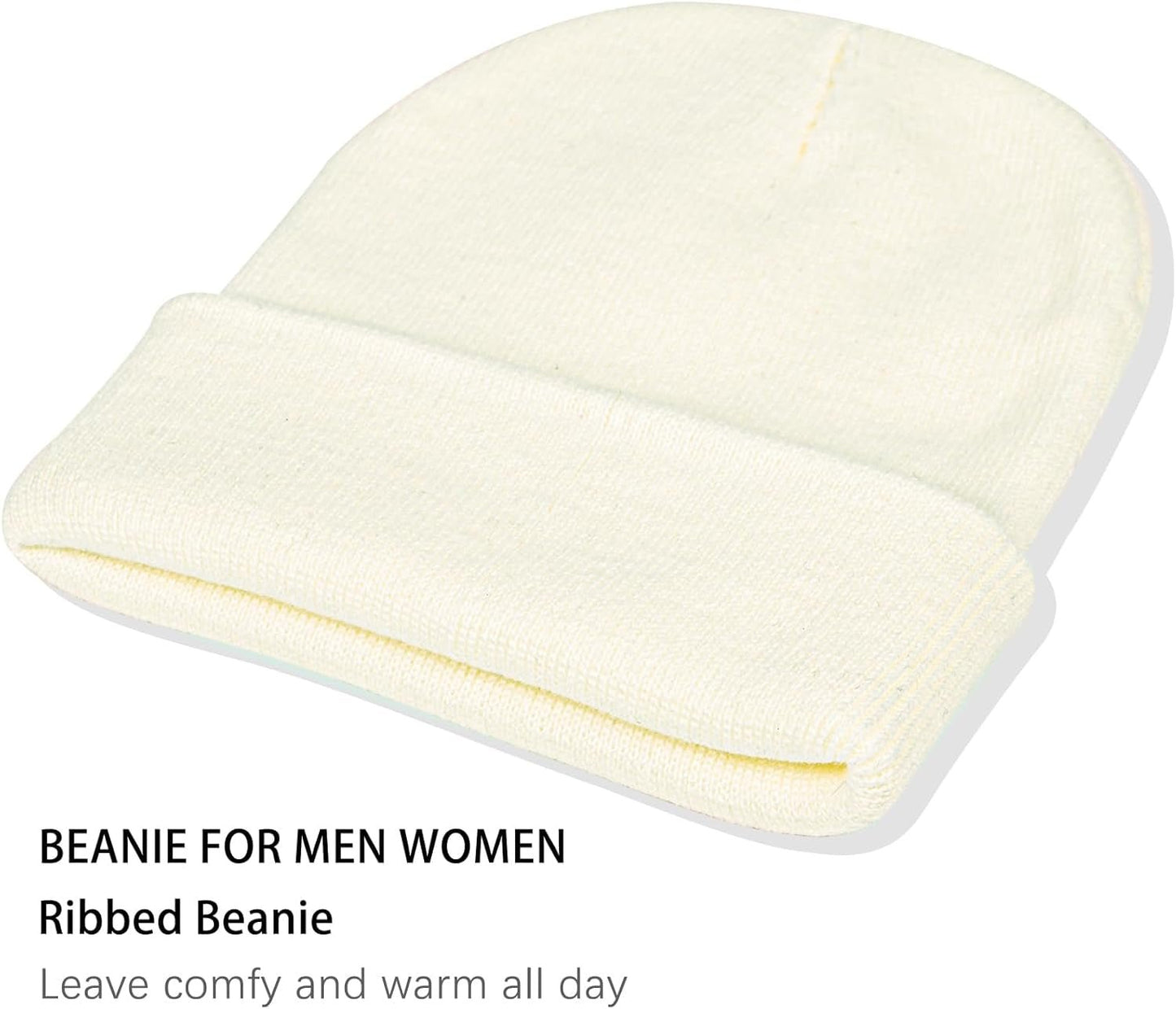 1&2 Pack Beanie for Men Women Slouchy Beanie Hats Winter Knit Caps Soft Ski Hat Unisex - WORLD TIME VISITS