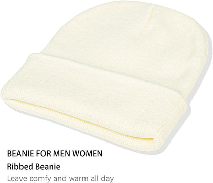 1&2 Pack Beanie for Men Women Slouchy Beanie Hats Winter Knit Caps Soft Ski Hat Unisex - WORLD TIME VISITS