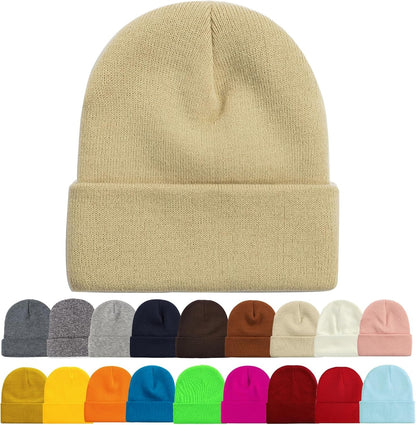 1&2 Pack Beanie for Men Women Slouchy Beanie Hats Winter Knit Caps Soft Ski Hat Unisex - WORLD TIME VISITS